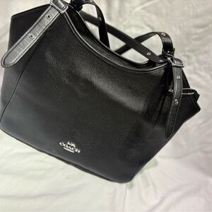 Coach Black Leather Women's Bag